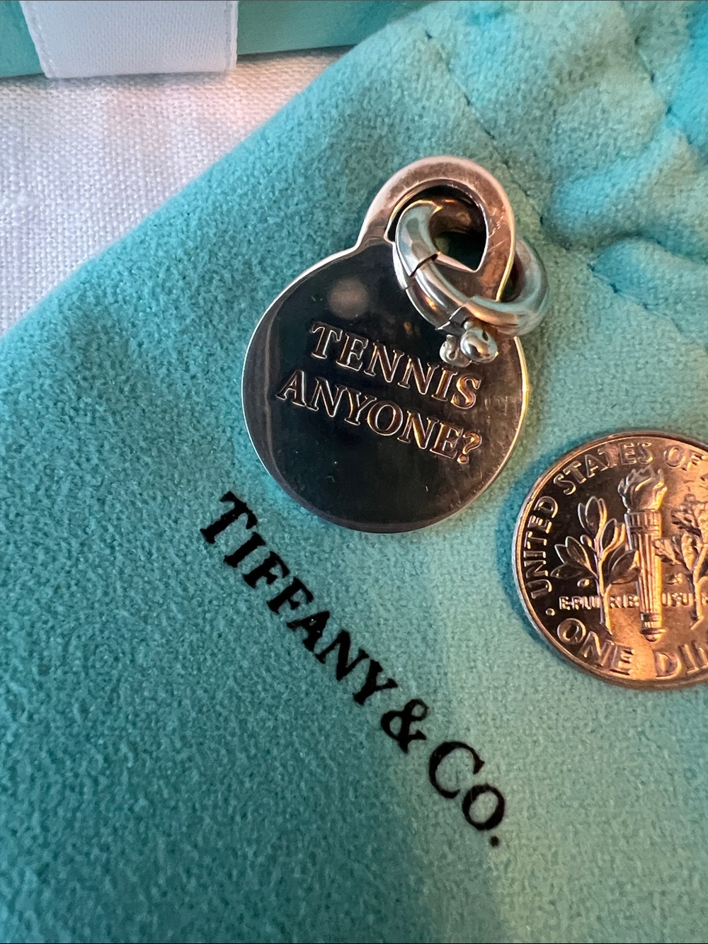 Tiffany & Co. Sterling Silver “Tennis Anyone” Charm - Picture 3 of 3